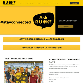 A complete backup of ruok.org.au