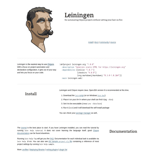 A complete backup of leiningen.org