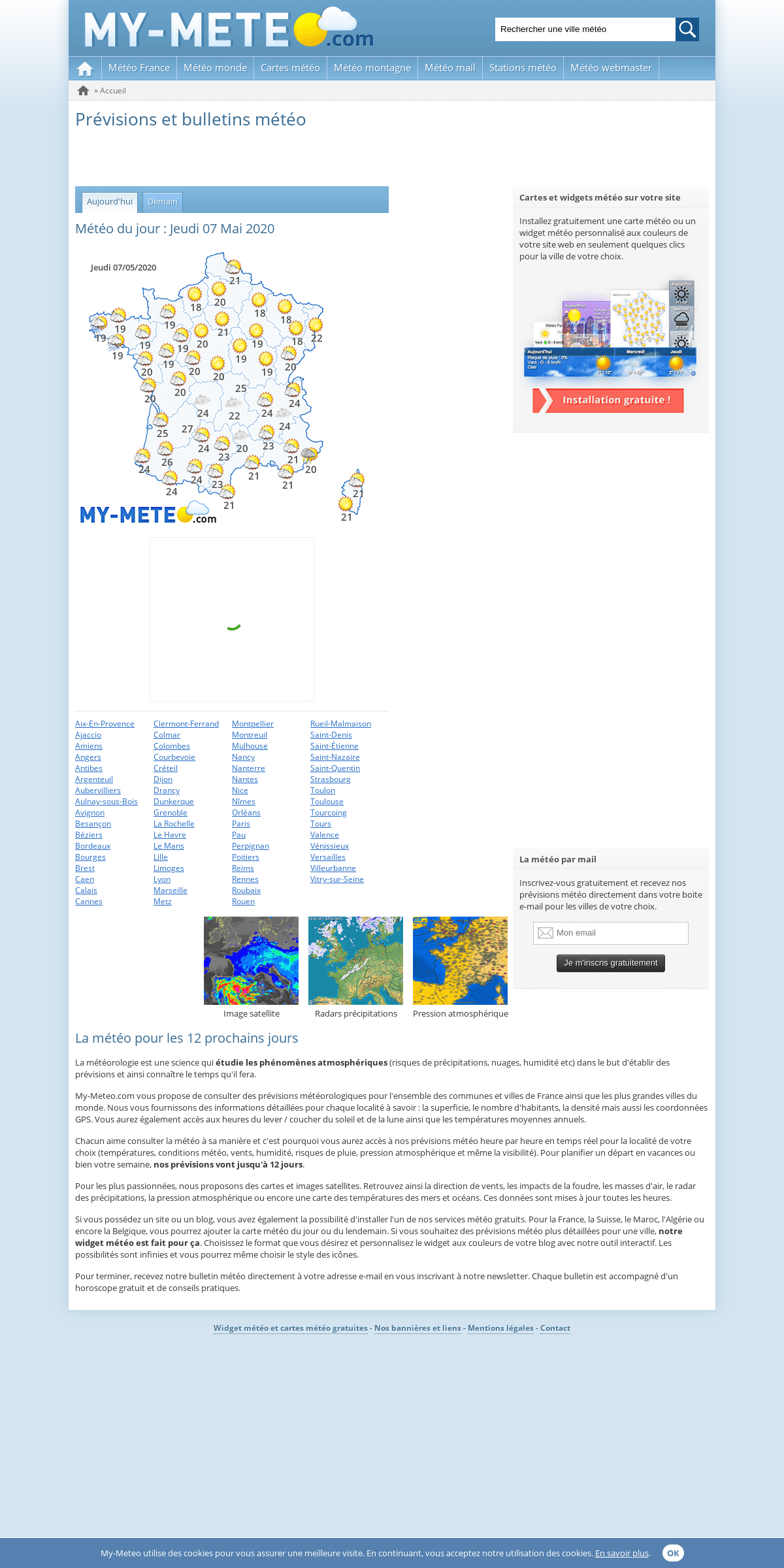 A complete backup of my-meteo.com
