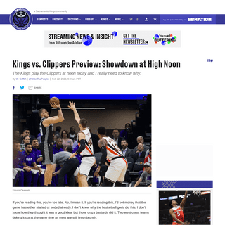 A complete backup of www.sactownroyalty.com/2020/2/22/21148260/kings-vs-clippers-preview-showdown-at-high-noon-kings-herald-apri
