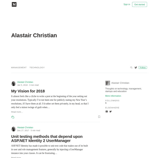 A complete backup of alastairchristian.com