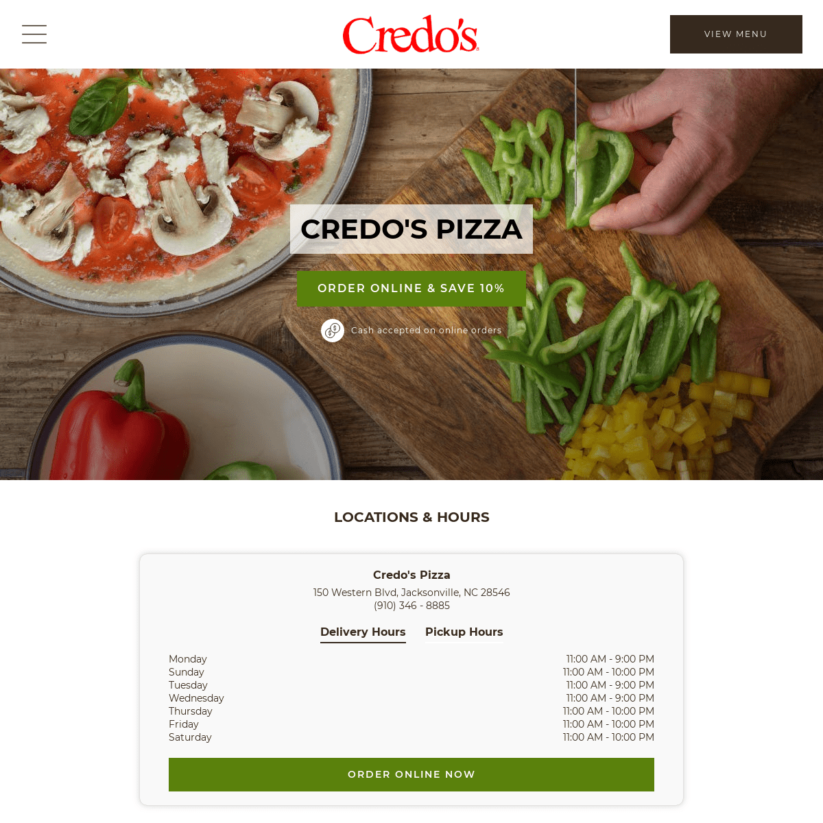 A complete backup of credospizza.com