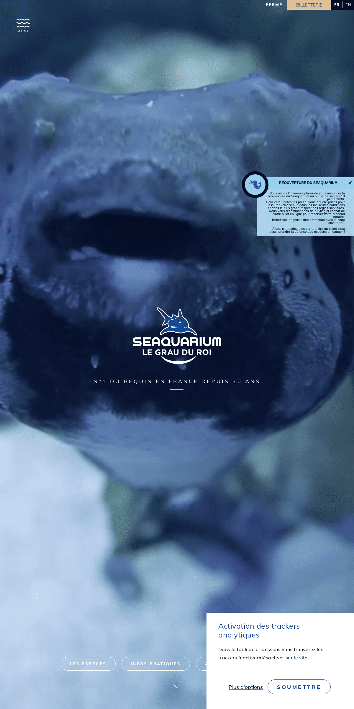 Le Seaquarium - Aquarium marin dans le Gard au Grau-du-Roi - poissons, requins, phoques et otaries NÃ®mes, Montpellier Languedoc