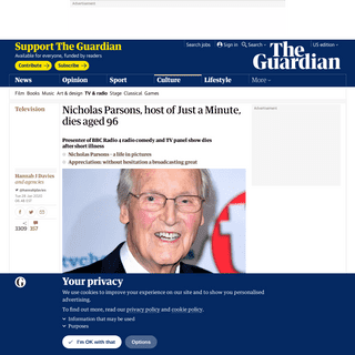 A complete backup of www.theguardian.com/tv-and-radio/2020/jan/28/nicholas-parsons-host-of-just-a-minute-dies-aged-96