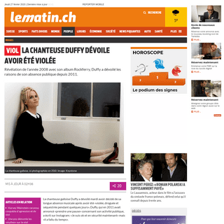 A complete backup of www.lematin.ch/people/chanteuse-duffy-raconte-calvaire/story/21156350