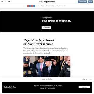 A complete backup of www.nytimes.com/2020/02/20/us/roger-stone-40-months-sentencing-verdict.html