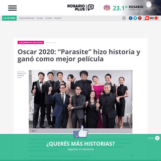 A complete backup of www.rosarioplus.com/enlareposera/Oscar-2020-Parasite-hizo-historia-y-gano-como-mejor-pelicula-20200210-0001
