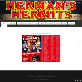 A complete backup of hermanshermits.co.uk