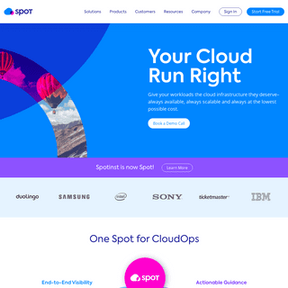 Spot- Cloud Infrastructure Automation and Continuous Optimization for CloudOps - Spot