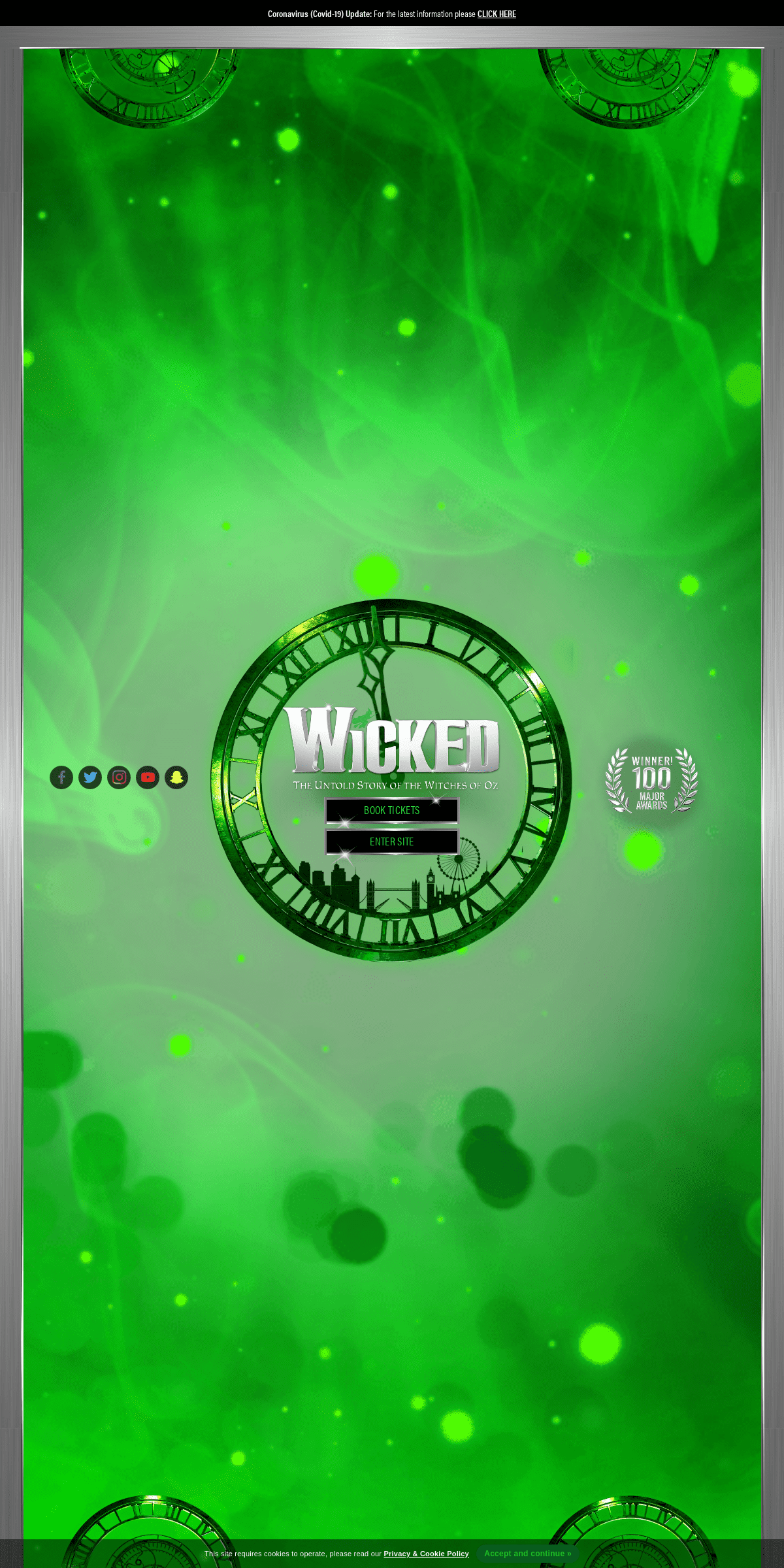 A complete backup of wickedthemusical.co.uk