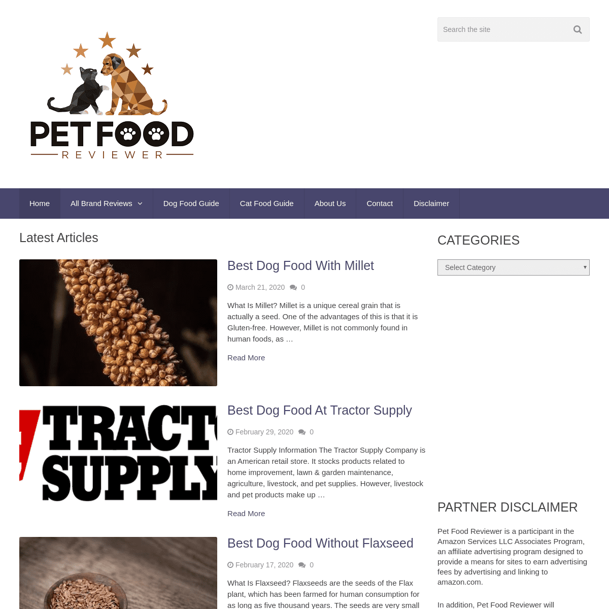 A complete backup of petfoodreviewer.com