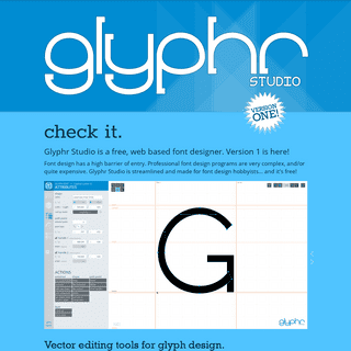 Glyphr Studio - font design, online