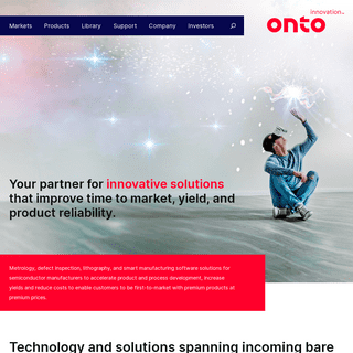 Homepage - Onto Innovation
