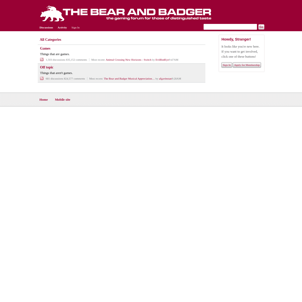 A complete backup of thebearandbadger.co.uk