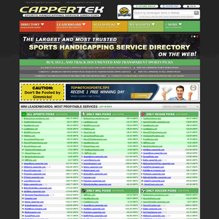 CapperTek - Buy, Sell, and Track Documented and Transparent Sports Picks