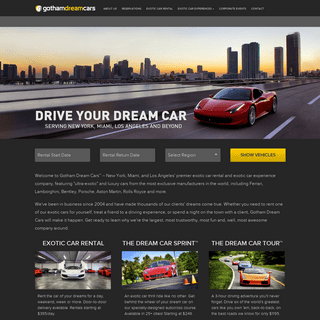 A complete backup of gothamdreamcars.com
