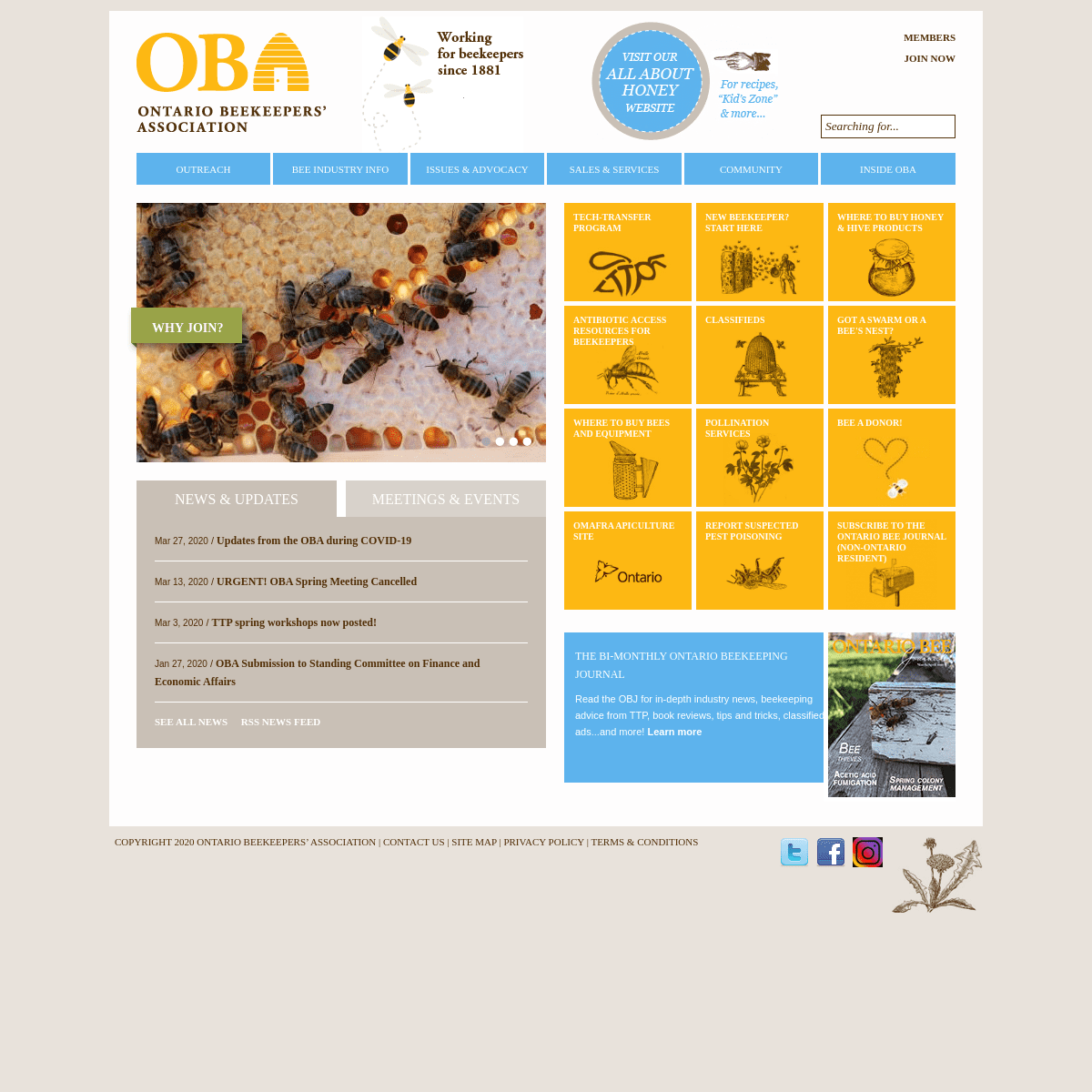 A complete backup of ontariobee.com