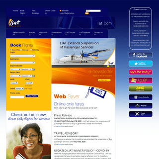 The Official Web site of Liat The Caribbean Airline - LIAT Airline