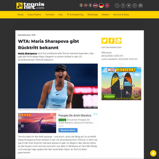 A complete backup of www.tennisnet.com/news/wta-maria-sharapova-gibt-ruecktritt-bekannt