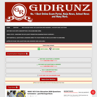 A complete backup of gidirunz.com.ng
