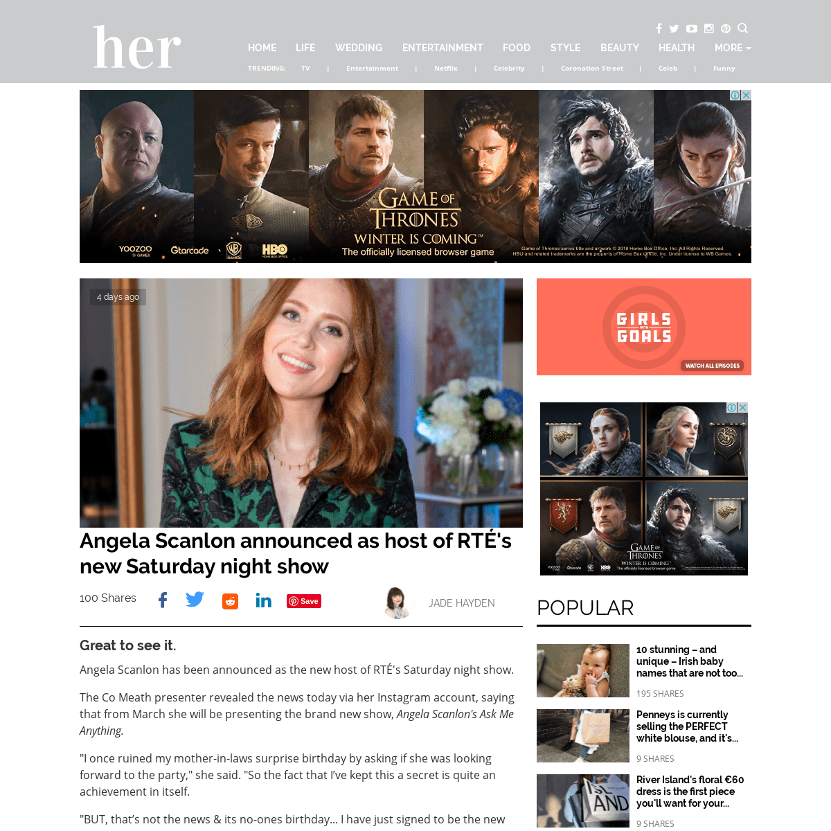 A complete backup of www.her.ie/entertainment/angela-scanlon-497177