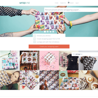 wrap.meâ€”personalised photo wrapping paper