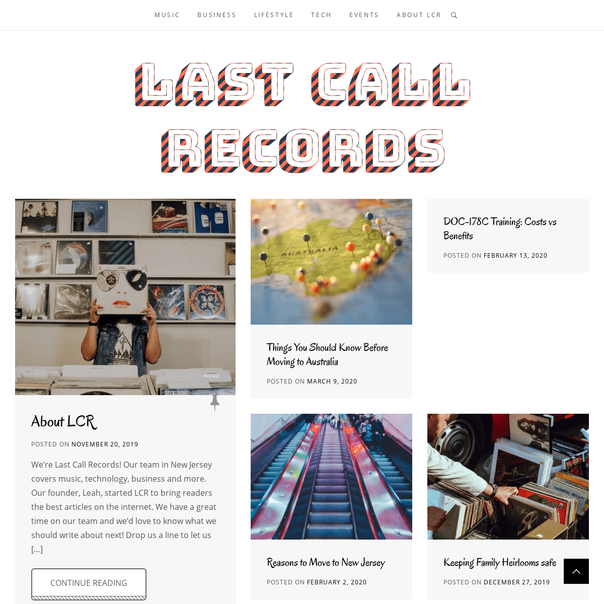 A complete backup of lastcallrecords.com