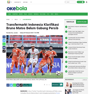A complete backup of bola.okezone.com/read/2020/02/04/49/2163306/transfermarkt-indonesia-klarifikasi-bruno-matos-belum-gabung-pe