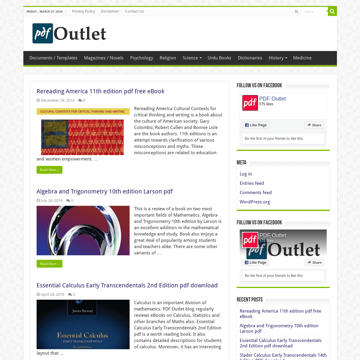 A complete backup of pdfoutlet.com