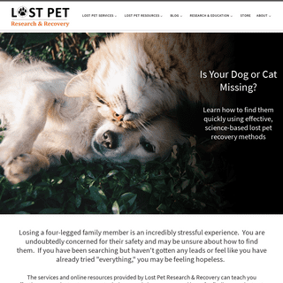 A complete backup of lostpetresearch.com