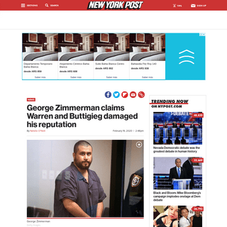 A complete backup of nypost.com/2020/02/19/george-zimmerman-claims-warren-and-buttigieg-damaged-his-reputation/