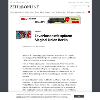 A complete backup of www.zeit.de/news/2020-02/15/leverkusen-mit-spaetem-sieg-bei-union-berlin