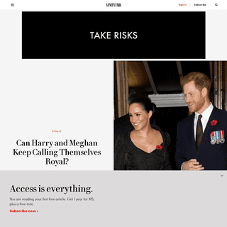 A complete backup of www.vanityfair.com/style/2020/02/can-harry-and-meghan-keep-calling-themselves-royal
