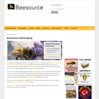 A complete backup of beesource.com