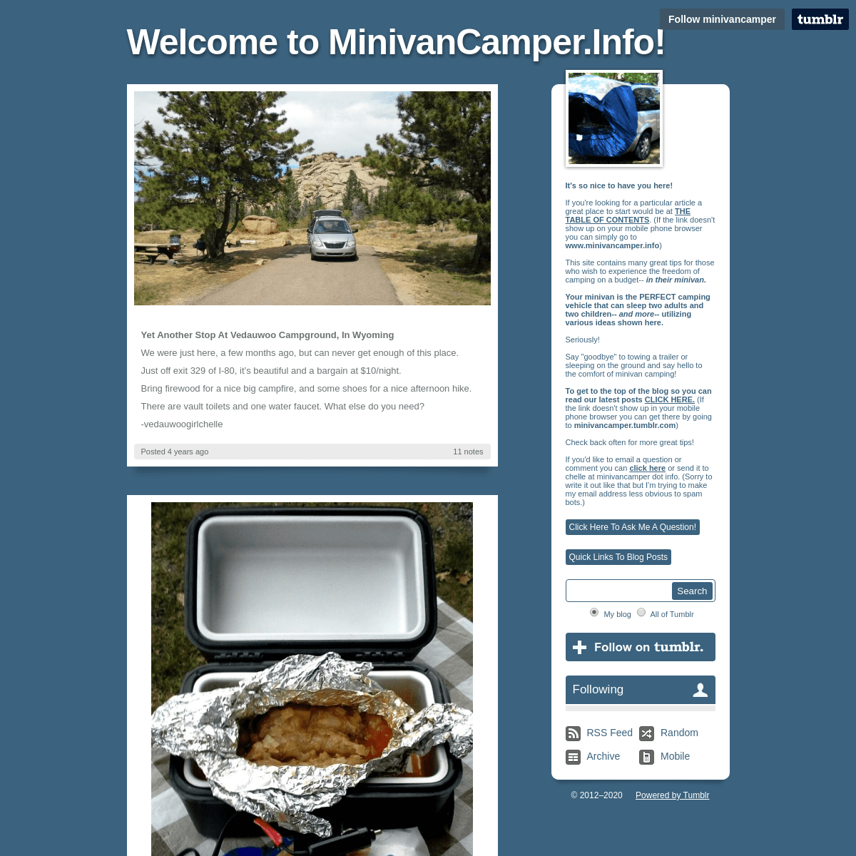 A complete backup of minivancamper.tumblr.com