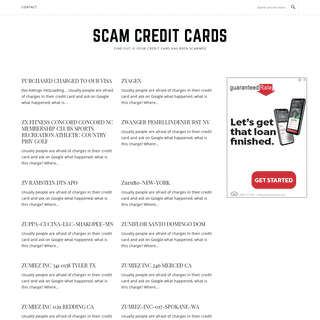 A complete backup of scamcreditcards.com