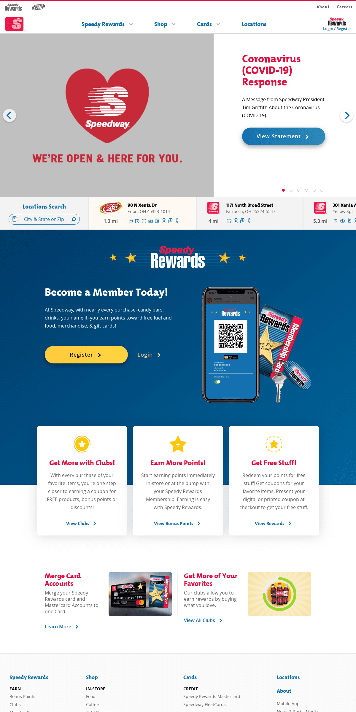 A complete backup of speedway.com