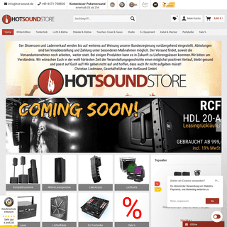 A complete backup of hotsound-store.com