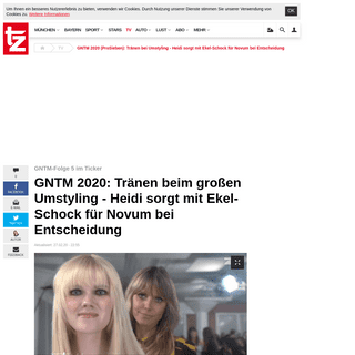 A complete backup of www.tz.de/tv/gntm-2020-prosieben-tv-live-ticker-umstyling-folge-5-heidi-klum-model-show-los-angeles-zr-1356