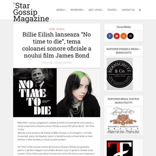 A complete backup of star-gossip.com/2020/02/14/billie-eilish-lanseaza-no-time-to-die-tema-coloanei-sonore-oficiale-a-noului-fil