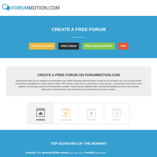 A complete backup of forummotion.com