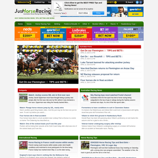 A complete backup of justhorseracing.com.au
