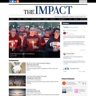 The Impact â€“ The Award Winning News Publication of Mercy College