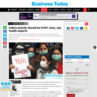 India's priority should be H1N1 virus, say health experts