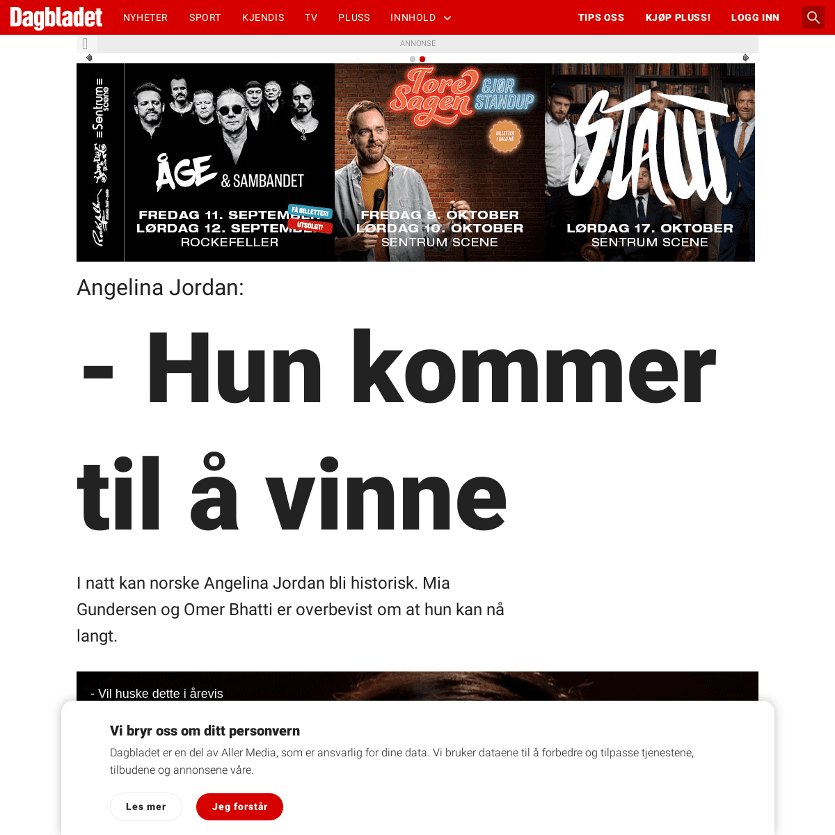 A complete backup of www.dagbladet.no/kjendis/hun-kommer-til-a-vinne/72150344