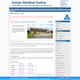 A complete backup of evelynmedicalcentre.co.uk