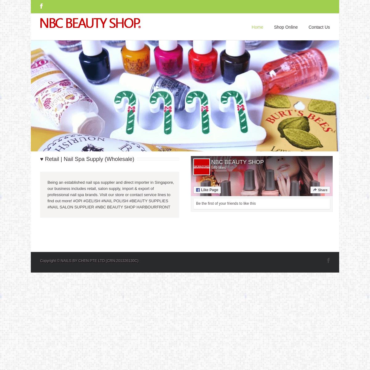 A complete backup of nbcbeautyshop.com.sg