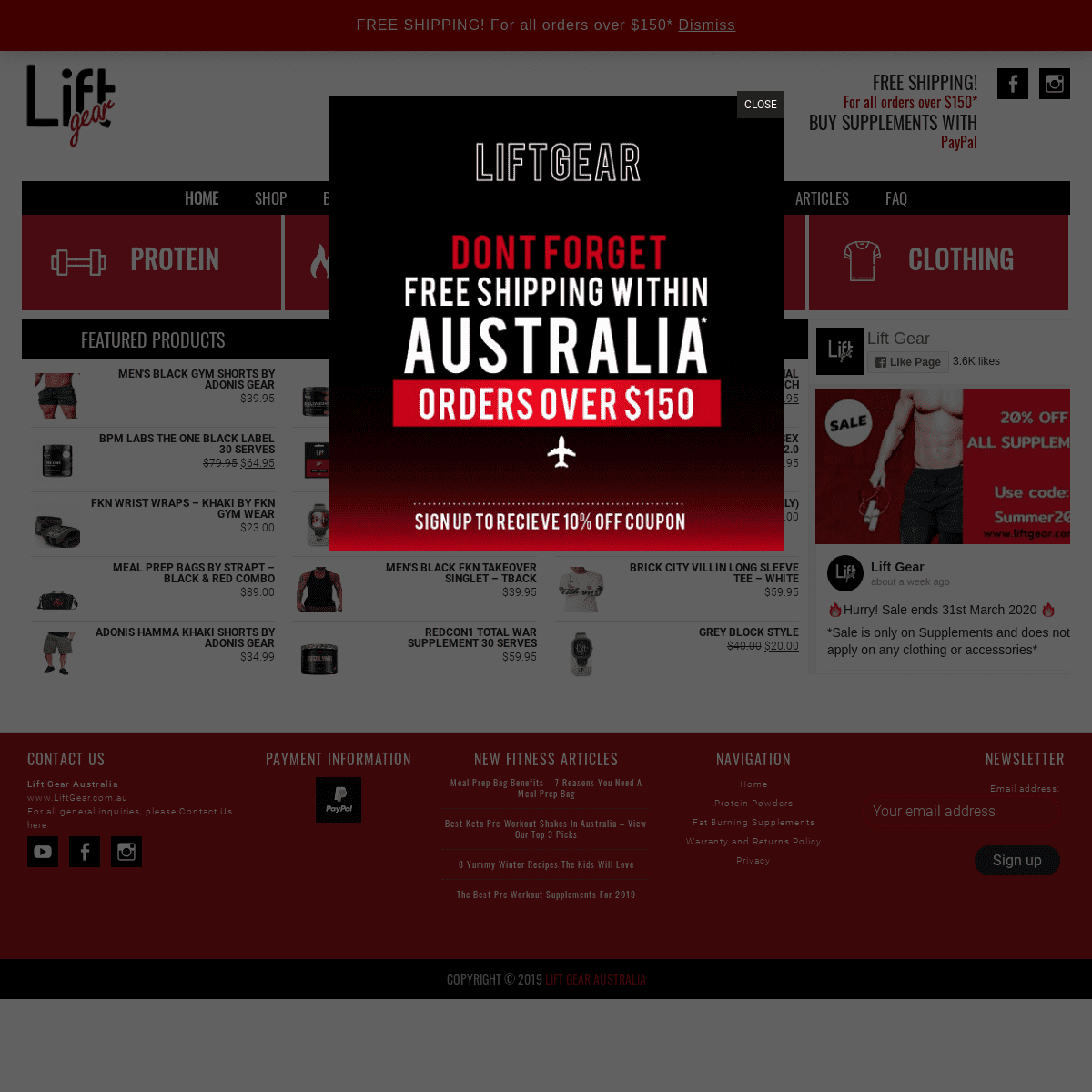 A complete backup of liftgear.com.au
