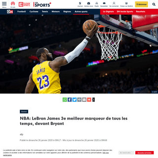 A complete backup of www.dhnet.be/sports/basket/nba-lebron-james-3e-meilleur-marqueur-de-tous-les-temps-devant-bryant-5e2d4a69d8