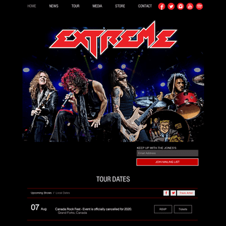 A complete backup of extreme-band.com